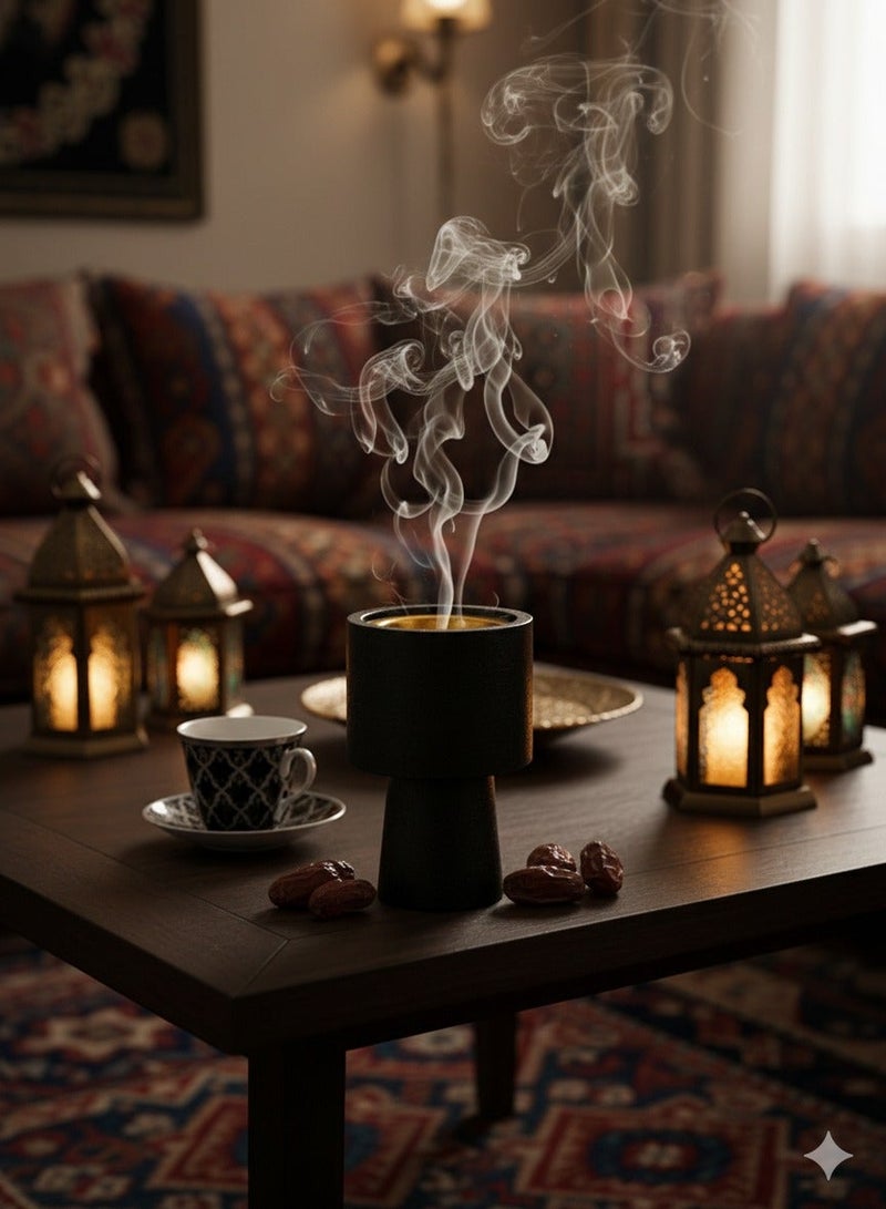 Aromatherapy stove, home atmosphere decoration, handheld incense burner holder,Artistic Bukhoor Incense Holder - Image 1